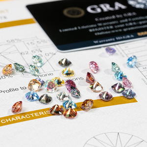 ทองคำเปลวขายส่งคุณภาพสูง มอยส์ซาไนต์ทรงคุชชั่นสีเขียว เม็ดหลวม ได้รับการรับรองจาก GRA พลอยเกรด DEF VVS1 มอยส์ซาไนต์เพชร - Product Image 5