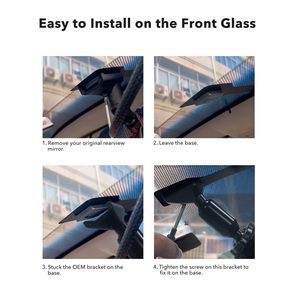 WOLFBOX G840S/G840H/G850/G900pro OEM <b>Bracket</b> for USB C Mirror Dash Cam - Product Image 3