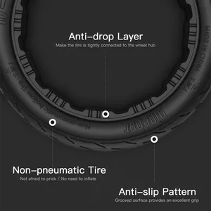 4 roues bon marché pour la mobilité voiture électrique E nid d'abeille solide Offroad Fly Changer Pneumatique <span class=keywords><strong>Dunlop</strong></span> Scooter Tire Scooter Tire - Product Image 2