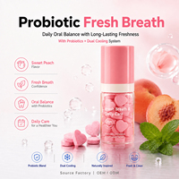 Luxsmile Vente en gros OEM Comprimés de dentifrice probiotiques pour une haleine fraîche, soins bucco-dentaires portables de voyage
