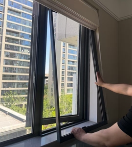 2026 Hot Sale Fiberglass Invisible Window Screen-18x16 Mesh Fire-Proof & Washable Modern Design Anti-Mosquito Mosquito <b>Net</b> - Product Image 4