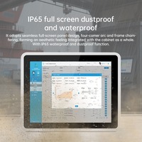 LGS 15 pulgadas 8 + 128GB impermeable y a prueba de polvo Windows Panel PC pantalla táctil PC industrial todo en uno PC pantalla táctil
