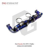 Système d'échappement Valvetronic en titane ING pour Porsche 911 997.2 Turbo, pièces de tuning ultra-légères, vente en gros