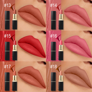 22 màu nude nâu OEM nhà sản xuất Vegan tàn ác miễn phí sang trọng siêu kem không dính nhãn hiệu riêng nhung Matte son môi - Product Image 5