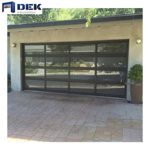 Portes <span class=keywords><strong>de</strong></span> <span class=keywords><strong>garage</strong></span> en verre isolées en aluminium motorisées modernes pour la maison - Product Image 3