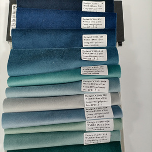 Vendita calda Spot goods 100% poliestere 280gsm holland <span class=keywords><strong>velvet</strong></span> Velour tessuto tappezzeria divano cuscino tenda tessuto