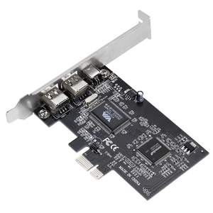 PCI-E 3 พอร์ต 1394a 1394b การ์ดขยายไฟร์ไวร์ 2x6 พิน+1x4 พินสำหรับเดสก์ท็อปพีซี - Product Image 5