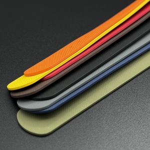 Venta caliente Single Pass Red Yellow Orange Color FKM Correa de <span class=keywords><strong>reloj</strong></span> de goma One Piece 20mm 21mm 22mm Correas de <span class=keywords><strong>reloj</strong></span> - Product Image 5