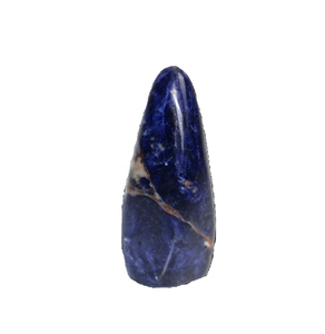 Piedra preciosa de sodalita de pie de forma libre Natural de alta calidad, cristal pulido de roca, piedra de Palma Natural curativa de pie - Product Image 2
