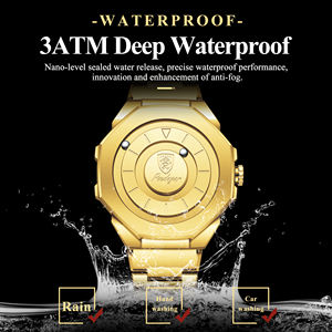 Reloj de Cuarzo Poedagar 670 para Hombre, con Esfera sin Espejo, Resistente al Agua, con Correa de Acero Inoxidable - Product Image 2