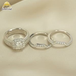 แหวนเพชรทรงคุชชั่น 2 กะรัต เพาะเลี้ยงในห้องปฏิบัติการ พร้อมใบรับรอง IGI ทองคำแท้ ชุบทองคำแท้ สำหรับผู้หญิง - Product Image 2