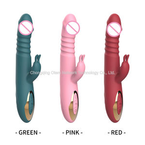 Consolador eléctrico retráctil, vibrador femenino, masajeador de silicona de doble cabeza, juguetes de masturbación para adultos, vibromasseur - Product Image 5