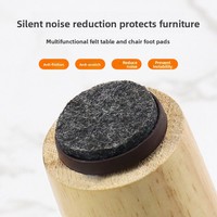 60 patins antidérapants en feutre non tissé à visser ou à clouer pour pieds de chaise, 20 mm, protections pour pieds de table