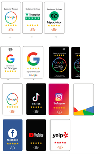 구글 리뷰 탭 카드 재사용 가능 스마트 탭 NFC QR NTAG213 칩 방수 탭파이브 인스턴트 비즈니스용 - Product Image 5