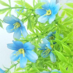 Petites fleurs artificielles de daphné, 35 cm de haut, en plastique et soie, pour décorations de mariage et de maison - Product Image 2