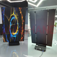 Écran LED publicitaire numérique pliable en aluminium P1.86 P2 P2.5 pour intérieur, panneau LED pliable pour exposition