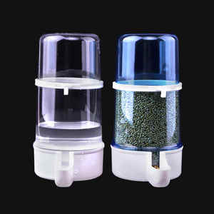 Toptan küçük otomatik asılı kuş besleyici plastik kuş besleyiciler ve içecekler için su içenler su besleyici kuşlar kafes - Product Image 4