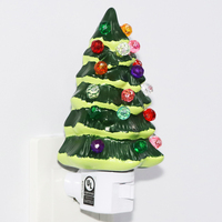 Lampe de nuit en forme d'arbre de Noël 3D, design tridimensionnel, décoration de vacances, lampe en plastique et verre sans danger pour les enfants, cadeau pour la maison, vente en gros