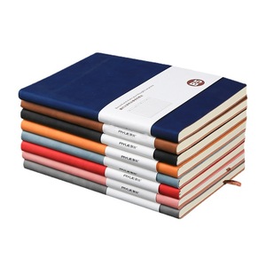 Carnet de notes A5 en cuir PU personnalisé avec logo, à feuilles mobiles, avec bande élastique, option cadeau, plusieurs couleurs - Product Image 1