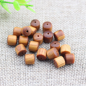 Cuentas sueltas de madera de ciprés de 8 mm, cuentas cilíndricas espaciadoras para la fabricación de pulseras, materiales para accesorios de bricolaje - Product Image 4