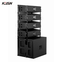 Altavoces de Subwoofer de matriz de línea profesional de 18 pulgadas para espectáculo al aire libre, escenario, boda, altavoces activos, sistema pasivo
