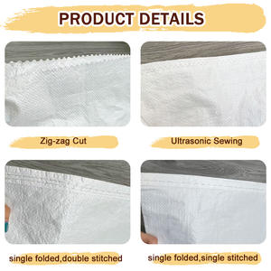 頑丈な白色PP織り袋 高品質プラスチック包装袋 家禽飼料、動物飼料、化学肥料用 - Product Image 3