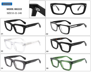 Monturas Ópticas Rectangulares de Acetato, Diseño Personalizado OEM ODM, Gafas Vintage de Lujo con Aro Completo para Unisex, Venta al Por Mayor - Product Image 2