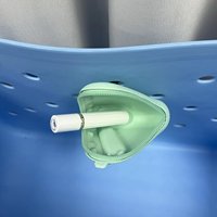 Mini pochette de rangement suspendue en silicone pour sac de plage, organisateur de rouge à lèvres et gloss, petit sac pour articles divers