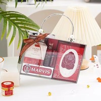 Boîtes à roses en acrylique transparent personnalisées en gros, boîtes à dragées de mariage avec poignée, accessoires de décoration pour la maison, boîtes d'emballage