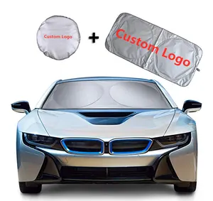 UFOGIFT Custom Logo Druck Werbung Faltbares Auto Sonnenschutz/Windschutz scheibe Auto Sonnenschutz/Custom Pop Up Auto Sonnenschirm