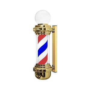 Poste de Barbería con Luz LED Giratoria, Letrero Luminoso Dorado para Peluquería, Salón de Belleza, Tienda de Barbería, Venta Directa de Fábrica - Product Image 2