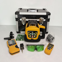 Niveau laser rotatif à 360 degrés DIY, batterie au lithium, auto-nivelant, outil de nivellement au sol extérieur pour la construction