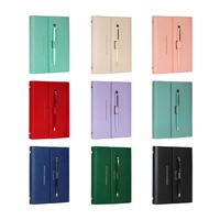 Sidaixue A6 PU cuir à trois volets anneaux classeur couverture rigide 2025 planificateur Journal personnalisé cadeau avec stylo