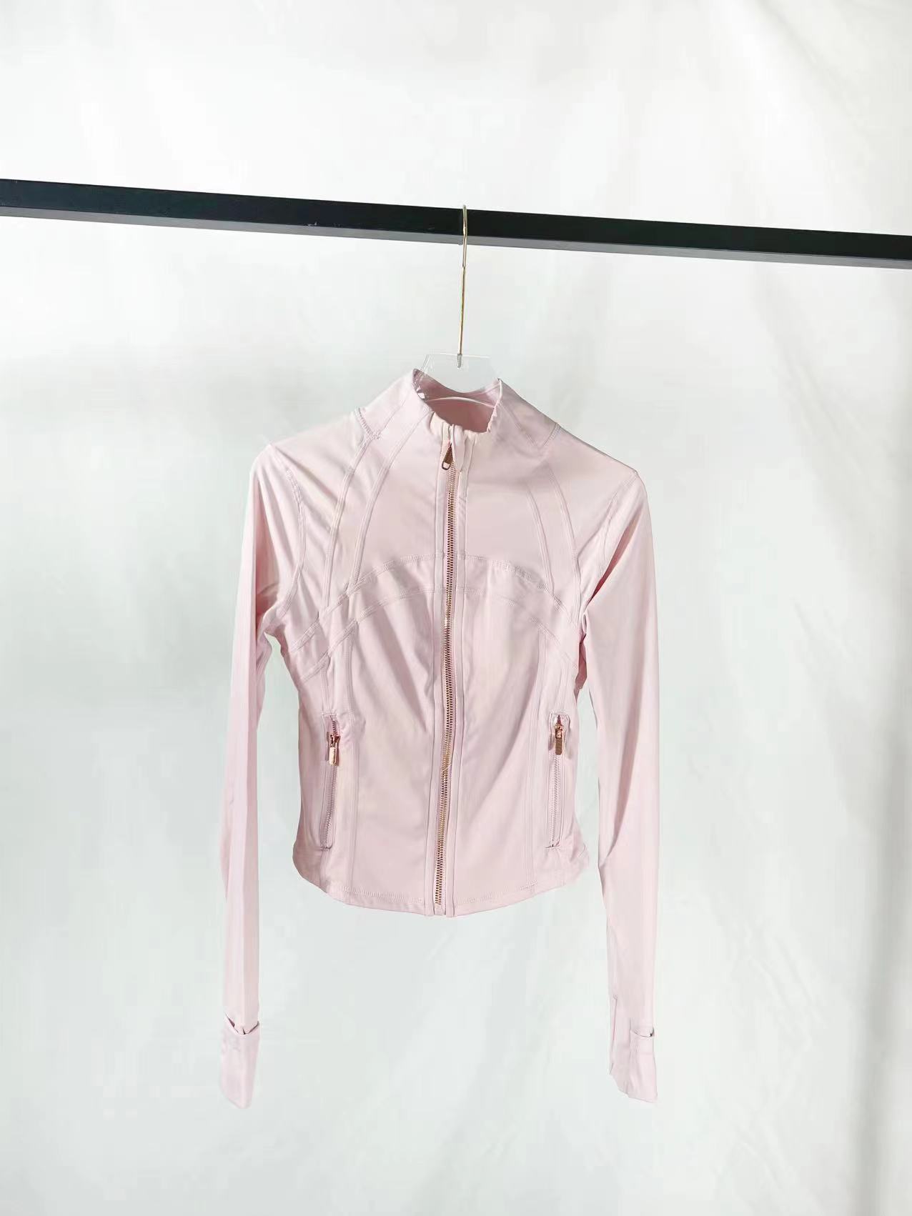 Soft gauze powder rose gold short jacket