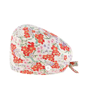 Elegantes Gorros Quirúrgicos con Forro de Satén y Botones, Gorros de Enfermera con Estampado de Dibujos Animados, Gorros Médicos para Enfermeras, Gorros Quirúrgicos Lavables para Mujer - Product Image 2