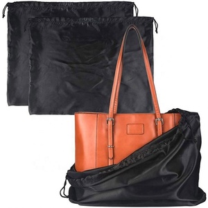 Sacs à poussière en satin de soie argenté vierge de grande taille avec logo personnalisé pour sacs à main - Écologiques et réutilisables pour le rangement ménager - Product Image 4