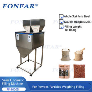 Sıcak Satış Çift Başlıklı Köpek Maması Pirinç Tahıl Kutuları Dağıtıcısı/Granül Ölçüm Tartım Makinesi/Kantitatif Dolum Makinesi - Product Image 2