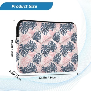 Hawaii Customized Logo Print Puffy Laptop Sleeve Portable Quilted Laptop Pouch <b>Computer</b> <b>Bag</b> for 14 15 16 Inch - Product Image 3