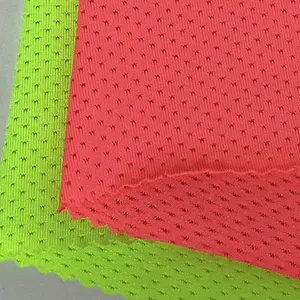 Polyester Fluorescent Orange Safety Mesh High Visibility Hi Vis Fabric