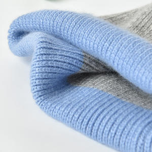 <span class=keywords><strong>Bonnet</strong></span> en tricot d'hiver multicolore pour femmes, <span class=keywords><strong>bonnet</strong></span> de ski unisexe en laine avec <span class=keywords><strong>pompon</strong></span> en fourrure, vente en gros - Product Image 6