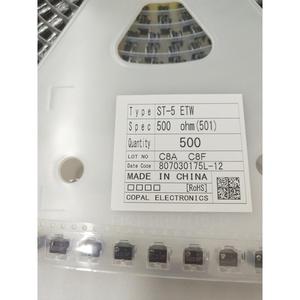 Nouveaux et originaux Trimmers CERMET à montage en surface COPAL ELECTRONICS ST-5 ETW 500 ohms (14 tours) pour circuits intégrés - Product Image 6