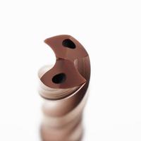 Foret à refroidissement interne en carbure haute pression HRC55, 2 cannelures, droite, pour acier inoxydable, usinage CNC, norme ISO, pointe 130