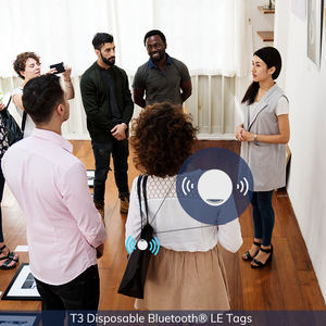 Localisateur de porte-clés d'étiquette intelligente d'emplacement d'intérieur de balise jetable <span class=keywords><strong>T3</strong></span>-D pour le suivi et le guidage des employés - Product Image 3