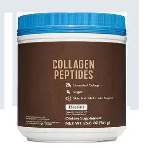 Private Label Chocolate Collagen Protein Powder Supplement for Skin Hair Nail Joint Hydrolyzed Collagen Peptides