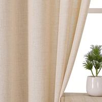 Voile de fenêtre en lin imitation arc-en-ciel 170 g/m², rideau transparent, vente en gros, OEM ODM pris en charge