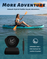 ITAOSTAR L01A Planche à pagaie gonflable 12'x35"x6" EVA/PVC/PE/Composite Portable Système à 5 ailerons pour lacs et rivières