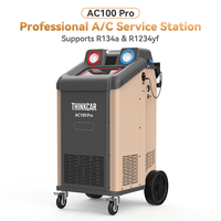 Station de récupération et de recharge de climatisation THINKCAR AC100 PRO ELITE R134a R1234yf avec imprimante pour véhicules à essence/hybrides/électriques
