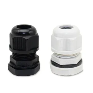 White NPT1/2 Factory Price PG7 Metric Size Plastic Nylon IP68 Waterproof Anti-UV Electric Cable Gland M20 Lock Nut Manufacture