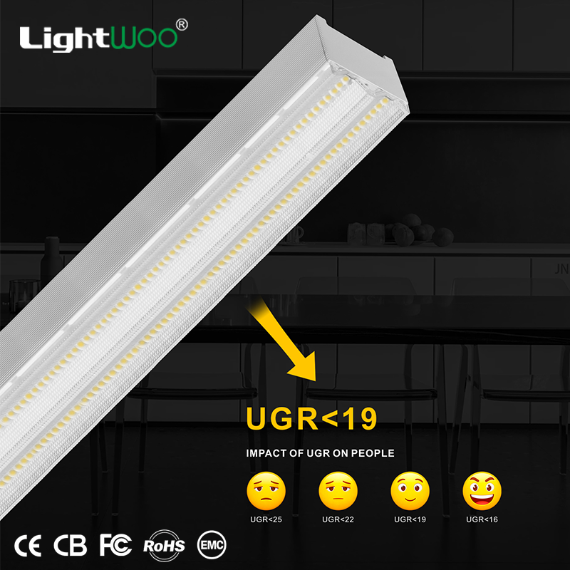 LED Linear Pendant Lamp Aluminum Splicing Lighting System Ceiling Lobby Warehouse Line Stripe Pendant Light Simple Modern Light