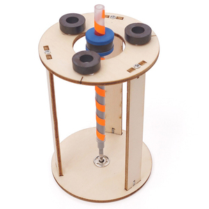 Jouet de bureau artistique à énergie cinétique, puzzle 3D en bois motorisé, activité de construction durable, apprentissage de la physique <span class=keywords><strong>Montessori</strong></span>, engrenages robustes - Product Image 2